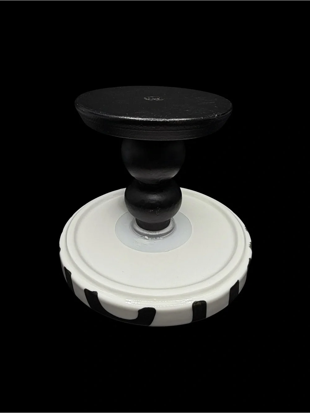 Black & White Striped Cupcake Cake Stand - Home Party Supplies